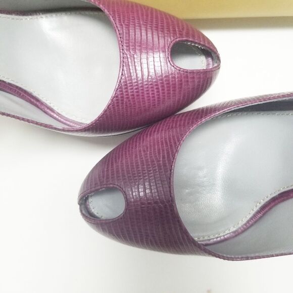 Sergio Rossi Peep-toe Slingback 36.5 Platform Heels Pumps - Picture 3 of 9